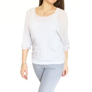 JAMES PERSE Light Gray Blouse & Tank Top